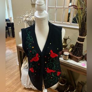 Cardinal Christmas Sweater Vest